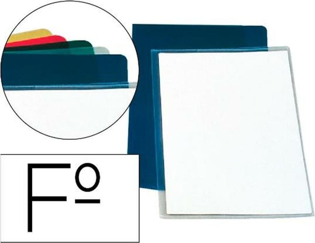 Esselte tab folder mod. 30 pvc glatt 180 micron transparente Folie -- box of 100u