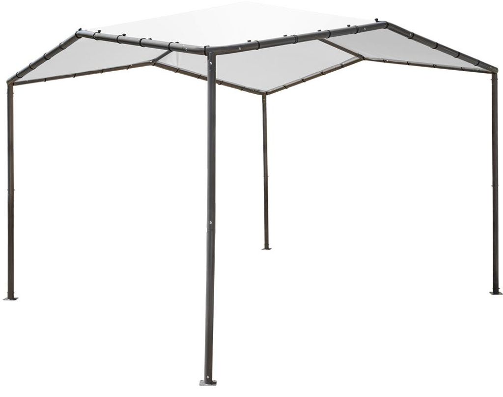 ShelterLogic Stahl Pavillon Canopy Pacifica 1010 Hellgrau Produktbild 