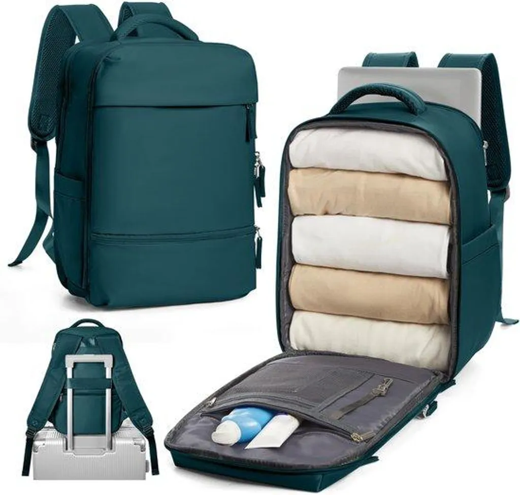 Sac à dos cabine SZLX 40x20x25 cm Ryanair noir pour PC portable 14"