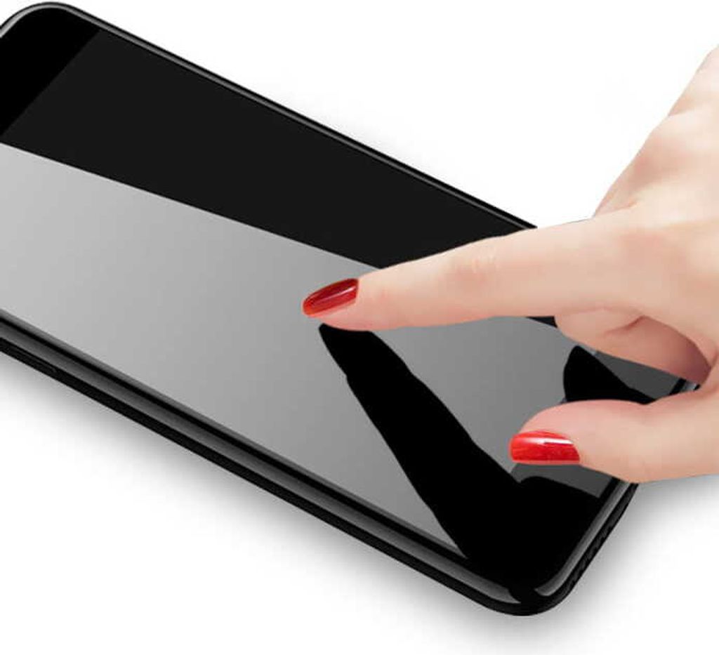 Gehärtetes Glas Bizon Glass Edge für Xiaomi Mi 11 Lite / 5G / 5G NE, Schwarz