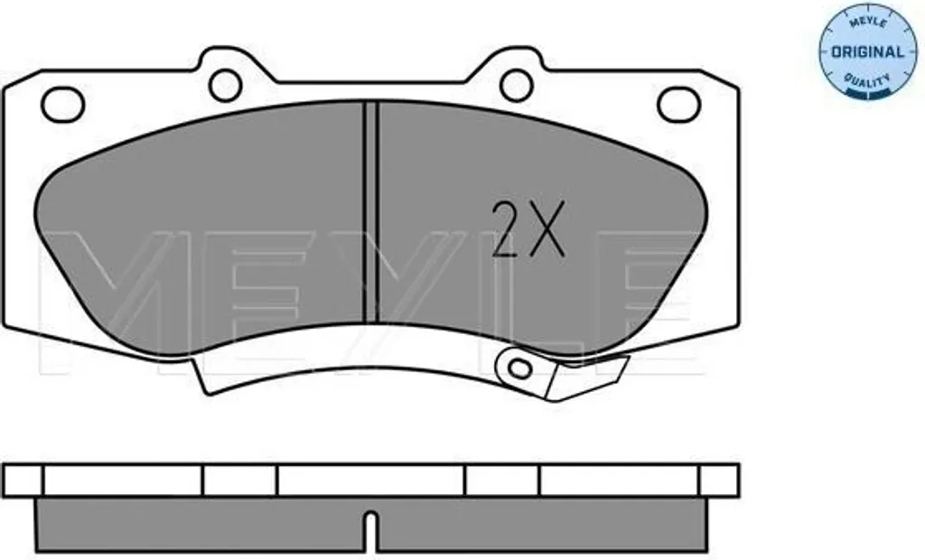 Plaquettes de frein avant anti-bruit MEYLE 0252520917 pour Toyota Hilux