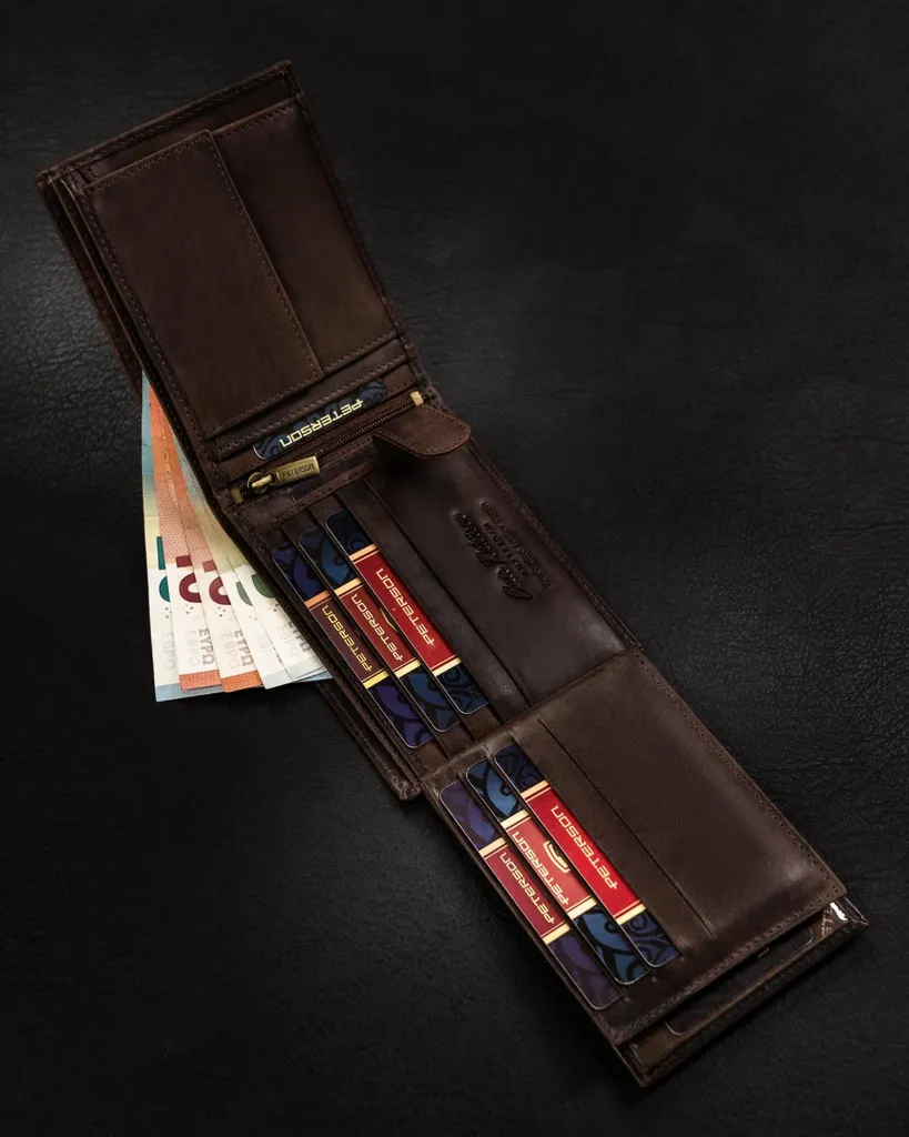 Peterson Greg 50241: Portafoglio in Pelle Premium con Scatola Regalo - 9
