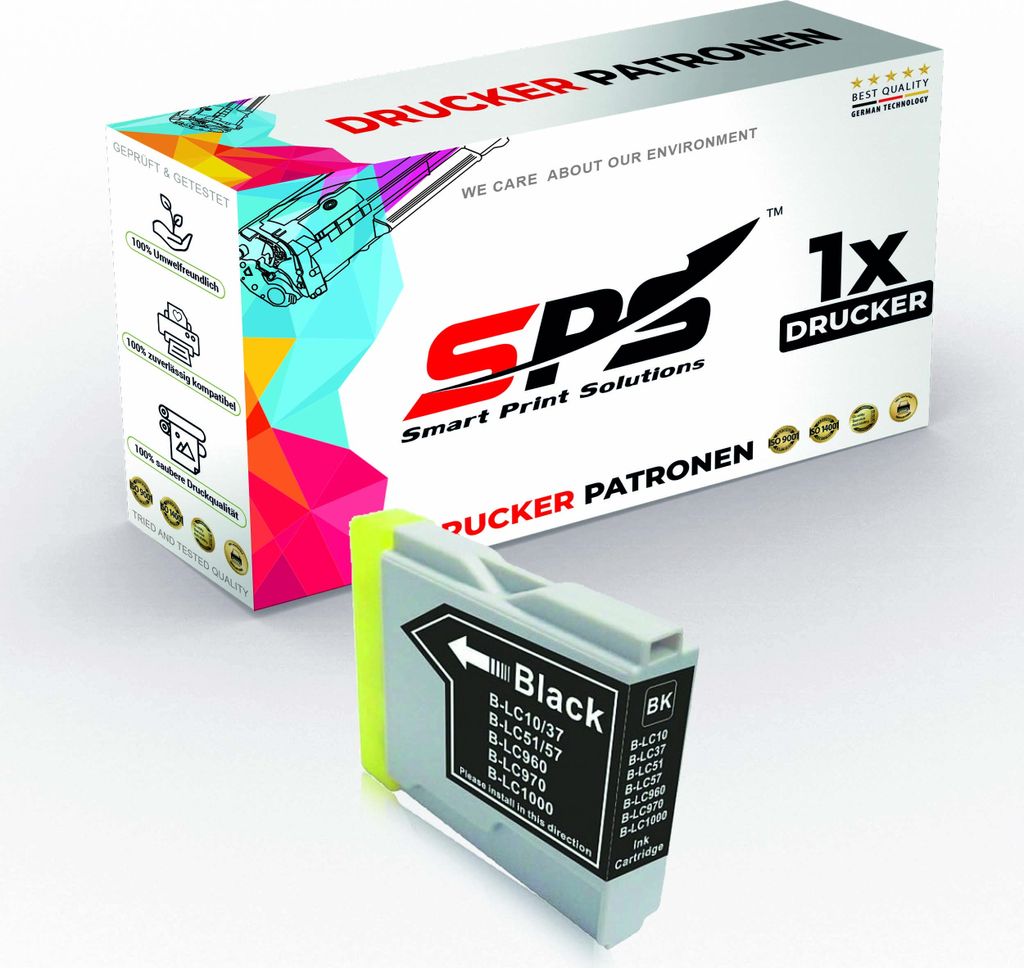 LC-1100BK Tintenpatrone Kompatibel für Brother MFC-795 CW | 1x Schwarz