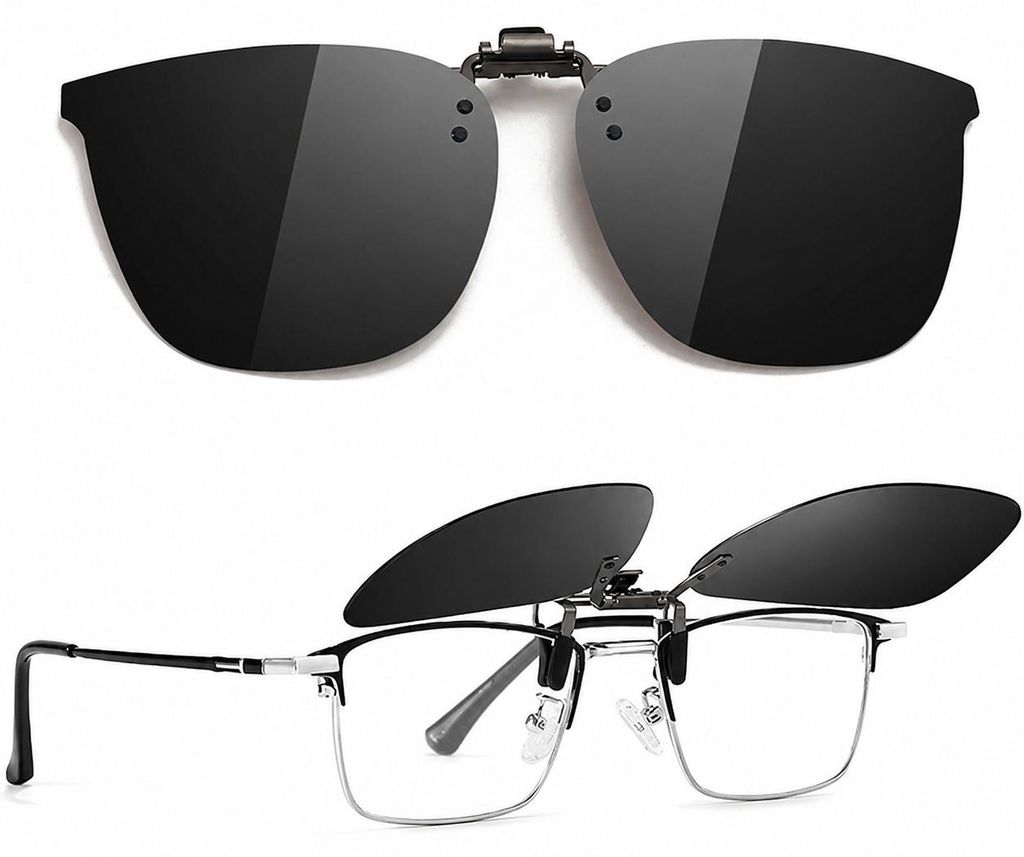 INF Polarisierte Clip-on-Sonnenbrille - für Autofahren & Produktbild 
