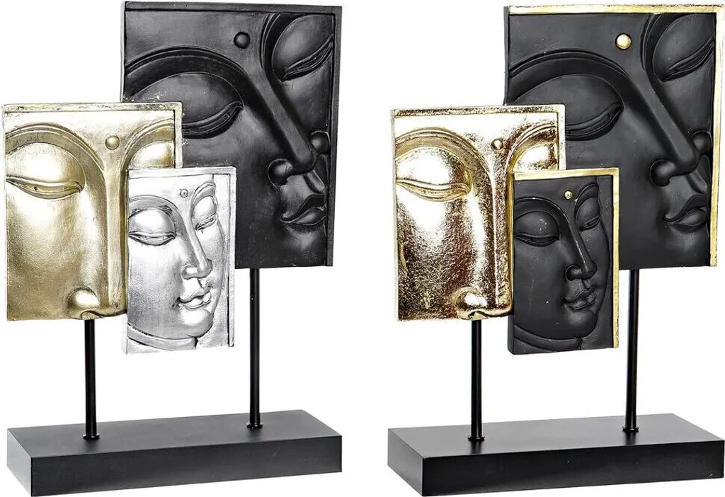 Duo Bouddha DKD Home Decor pour Harmoniser une Décoration Intérieure Fade