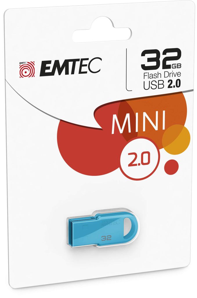 Emtec USB 2.0 Stick D250 32 GB Mini-Design, blau