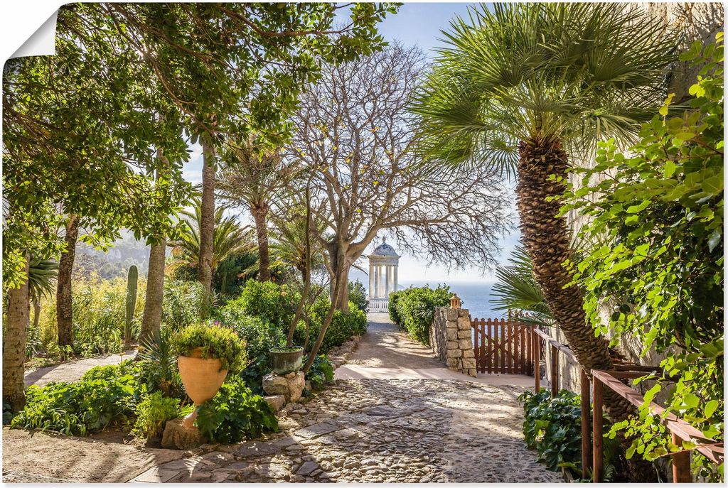 ARTland Poster Garten Son Marroig bei Deià, Mallorca Größe: 60x40 cm