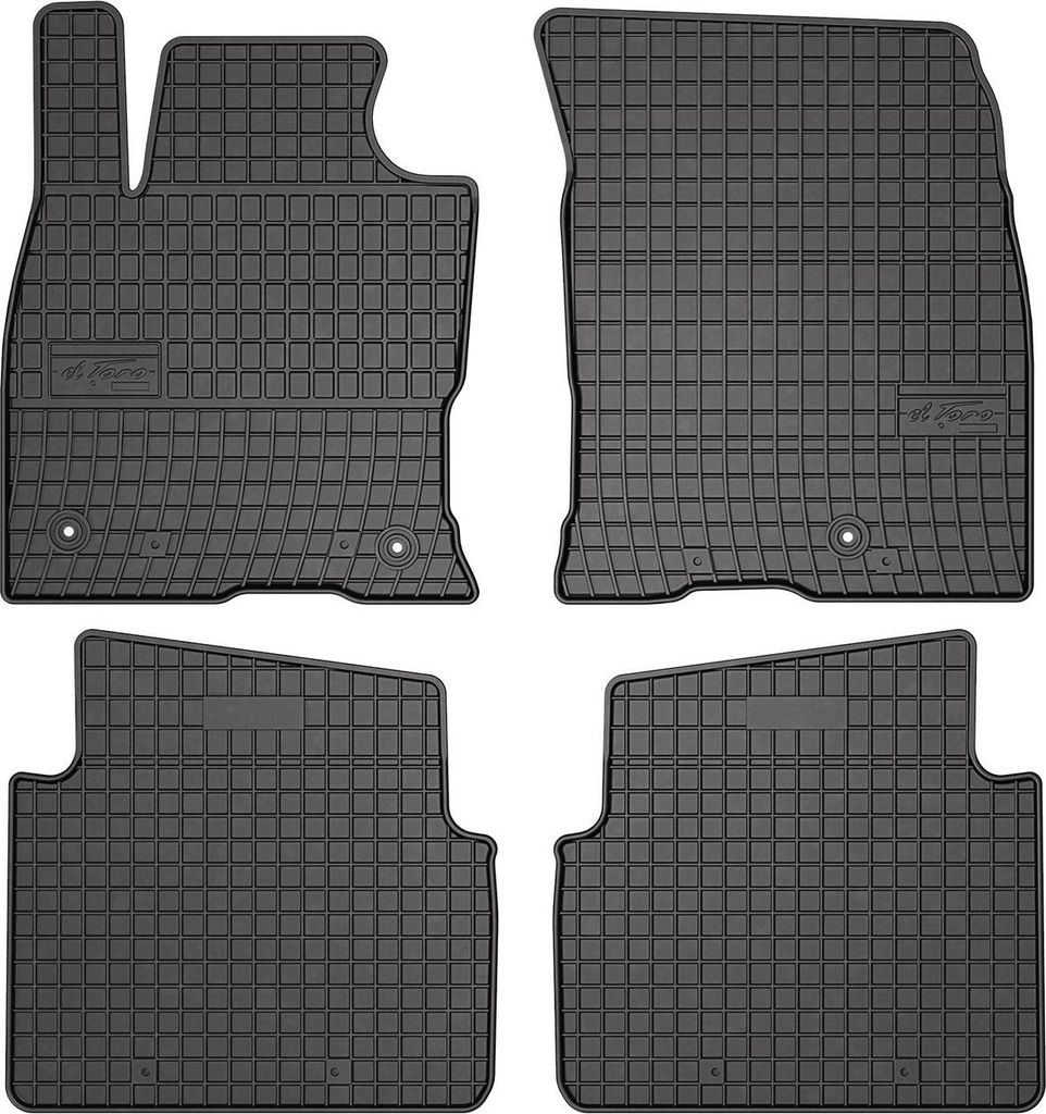 2019-2025 Ford Kuga tappetini in gomma nero 4 pz. Immagine del prodotto 