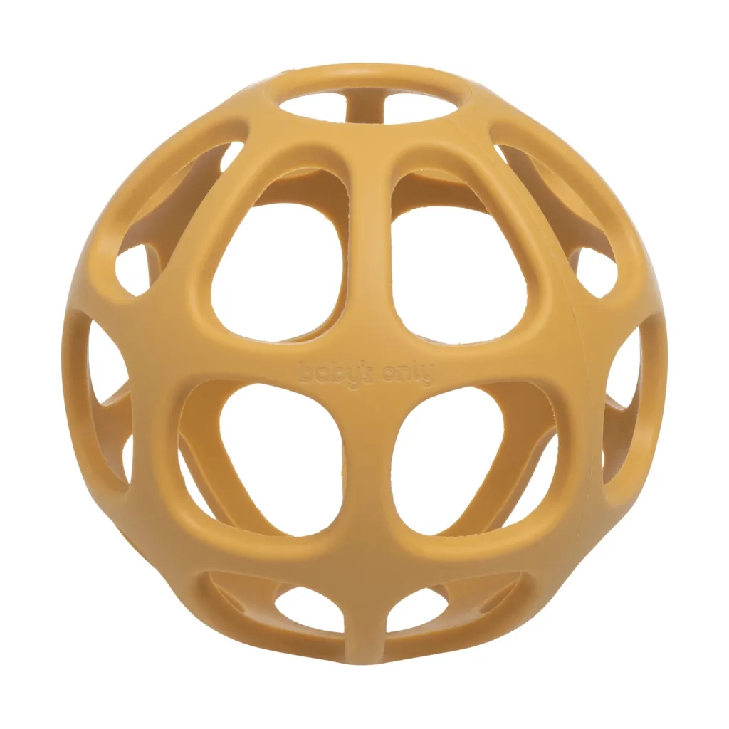 Soulager les gencives de bébé avec la balle silicone Baby's Only Ochre 0+