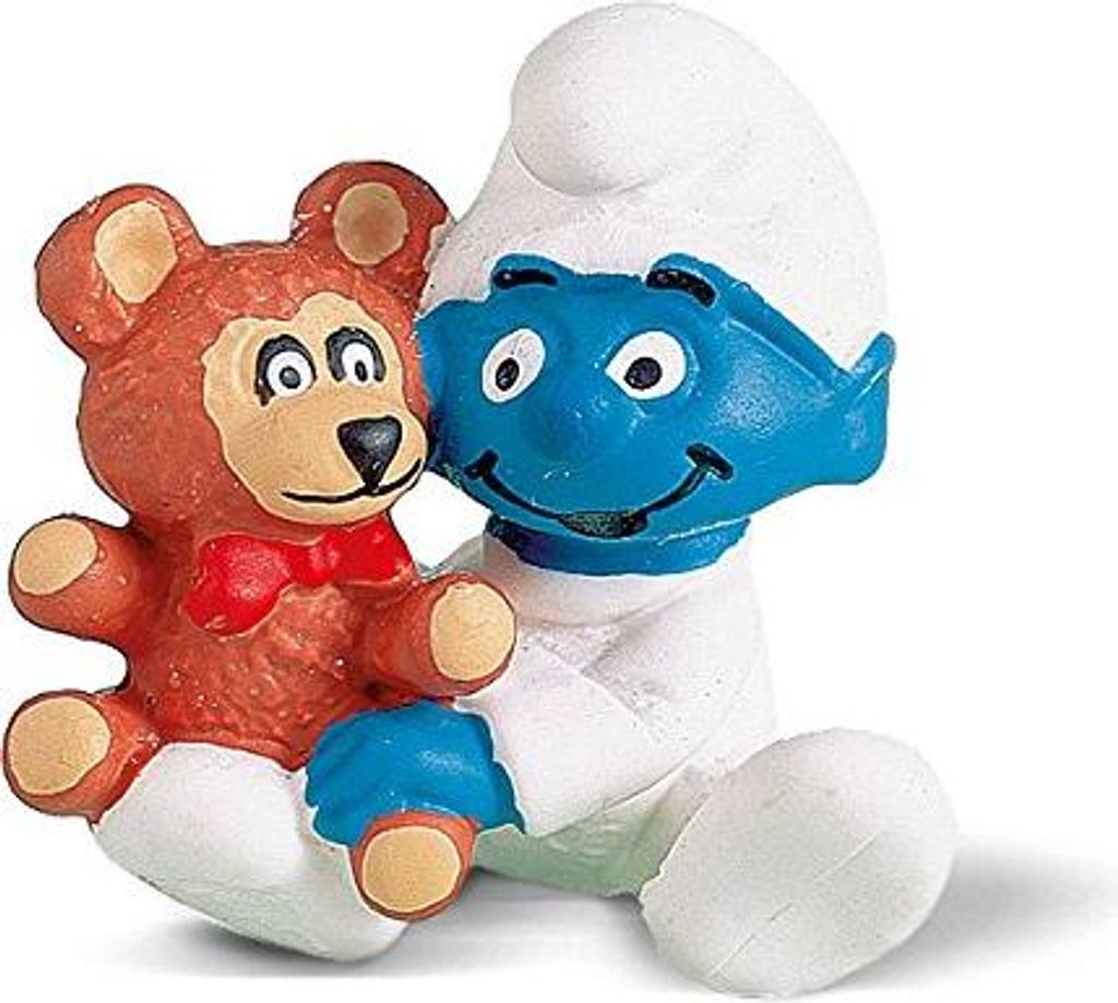 Schleich 20205 - Die Schlümpfe, Baby mit Teddy