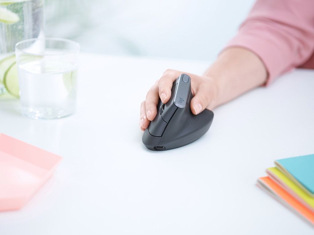 Logitech Wireless Mouse MX Vertical ergonomisch black Obrázok produktu 6