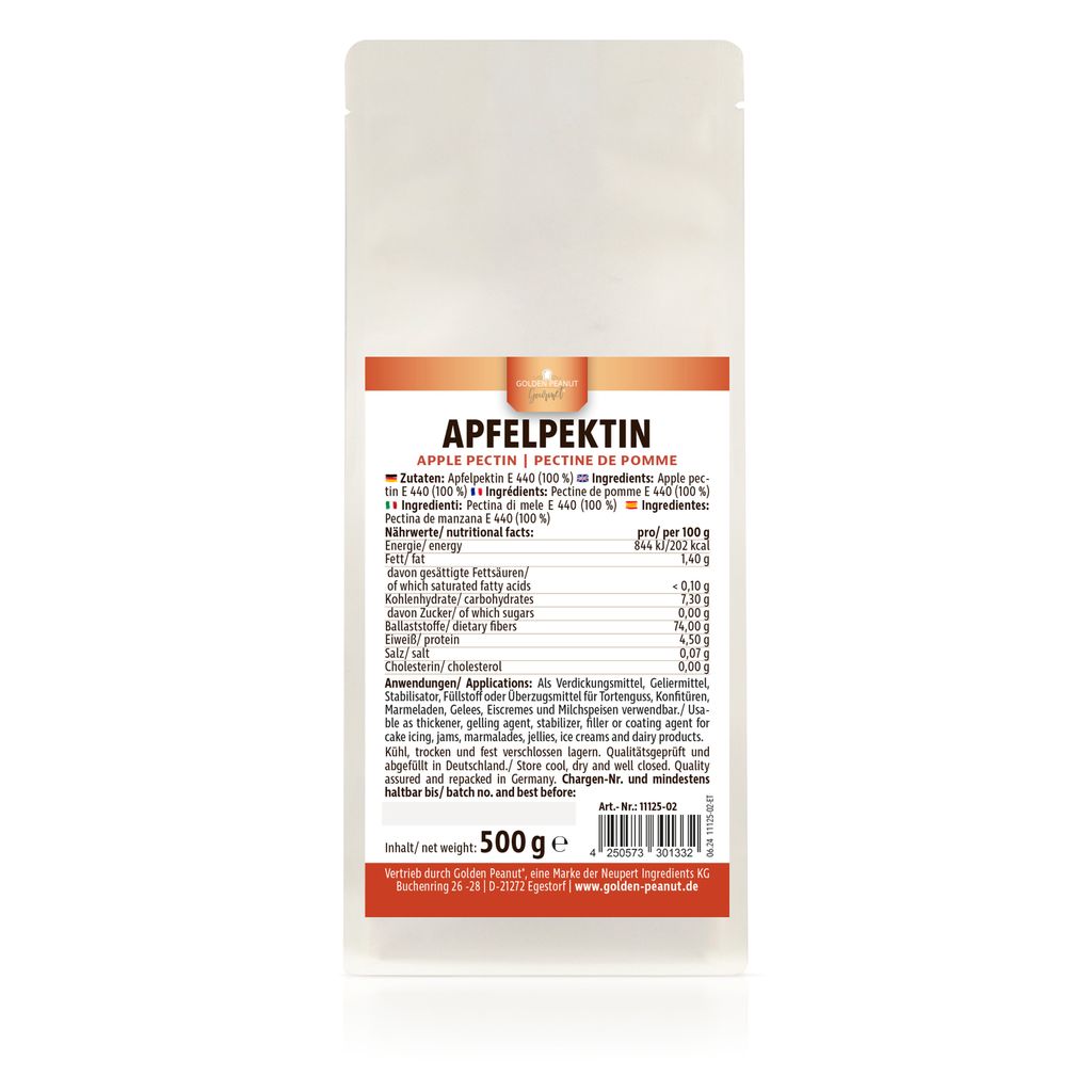 Golden Peanut Apfelpektin 500 g - Apfel Pektin, natürliches Produktbild 2