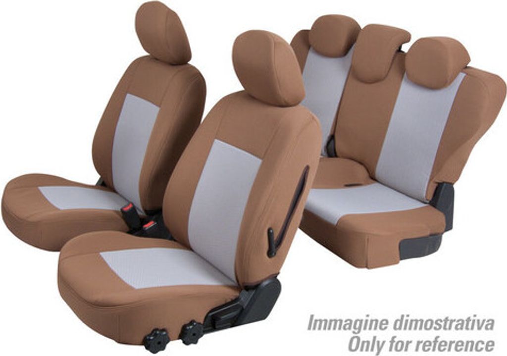 Sitzbezüge Lampa Set Superior - Nocciola - kompatibel für Alfa Romeo Giulietta (04/10>04/21)