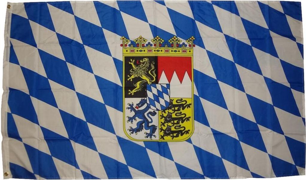 Fahne Bayern Mit Wappen 90X150 Cm Produktbild 