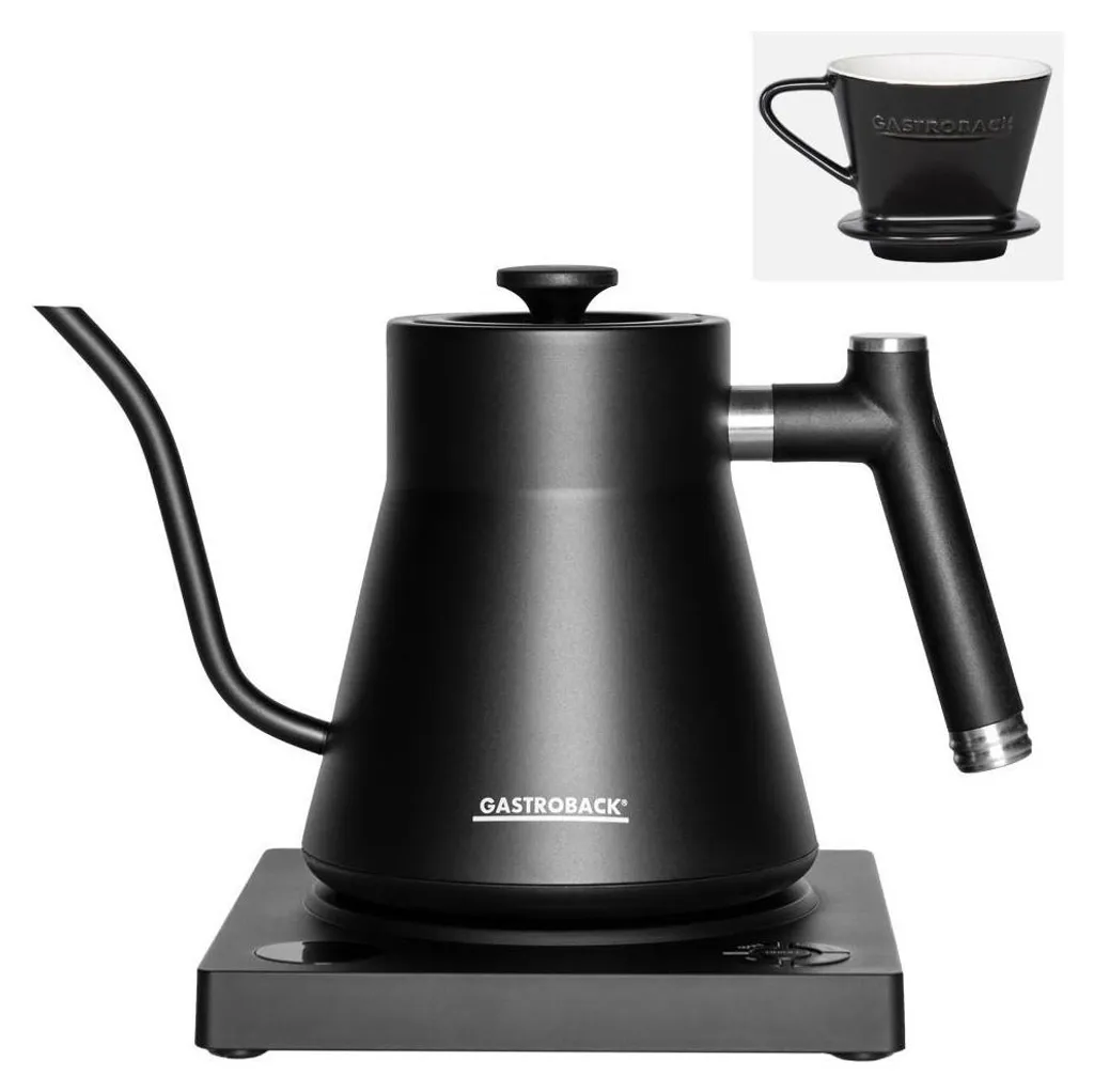 Bouilloire 1L température réglable Gastroback 42329 noire avec écran LCD