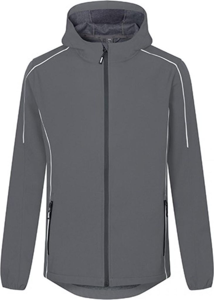 Promodoro 7830 | Herren Light Softshell Jacket wasserdicht 8.000 mm - Farbe: Steel Gray - Größe: 4XL