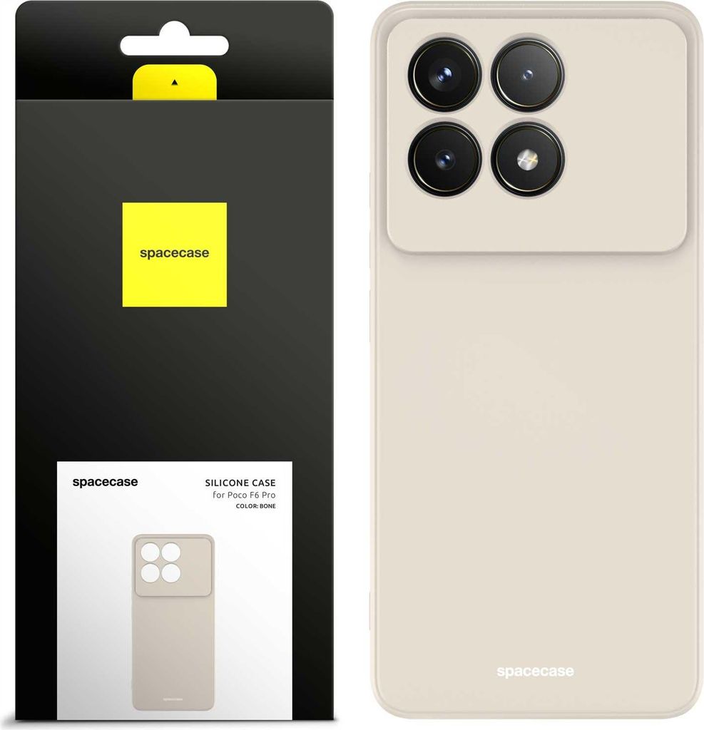 Spacecase Silikonhülle Poco F6 Pro Knochen