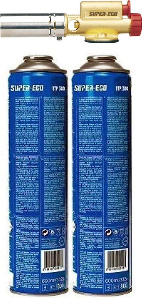 Chalumeau Easyfire mit Piezo-Gewinde EU 7/16 + 2 Reservoirs Btp300 1000000768 Super Ego - Super Ego