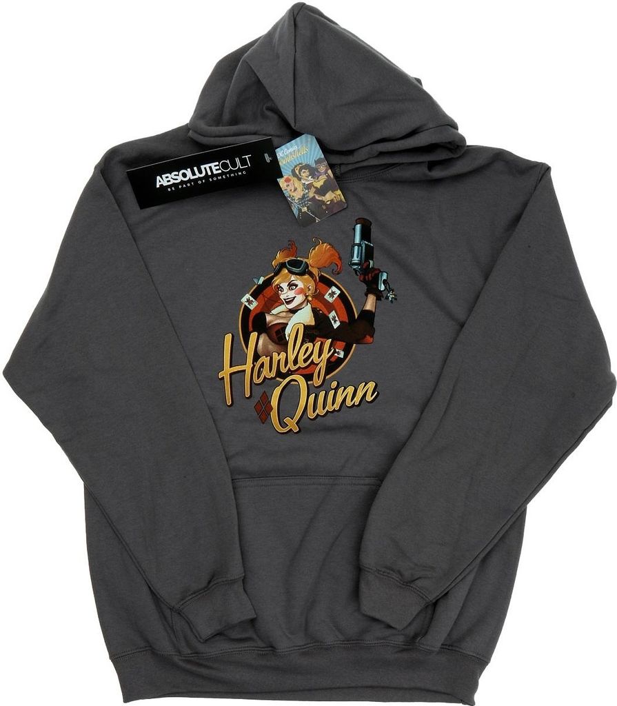 DC Bombshells - Kapuzenpullover für Damen BI2051 (L) (Holzkohle)