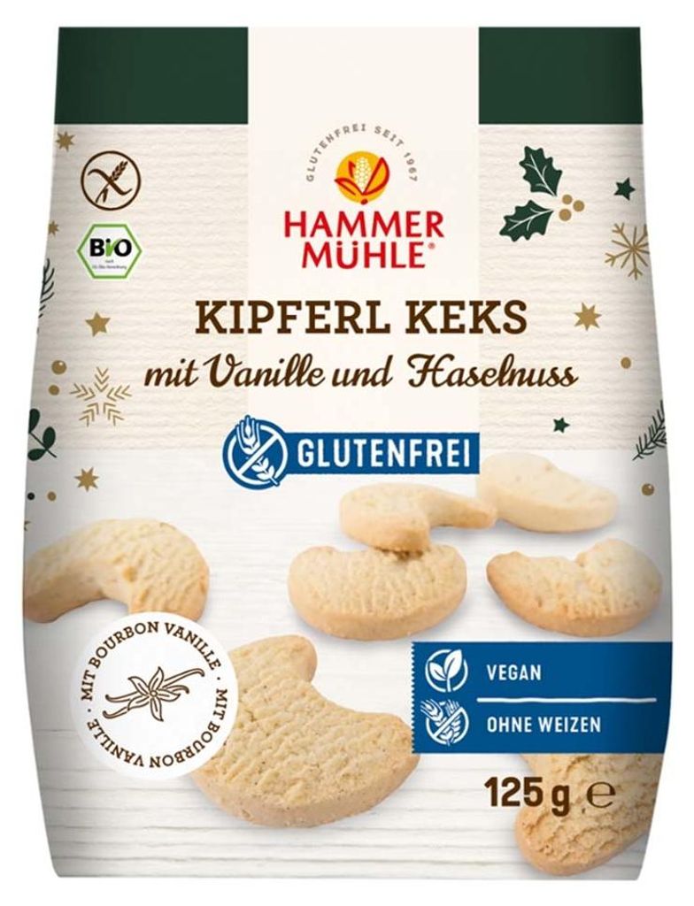 Kipferlkekse - Vanille Haselnuss 125g Produktbild 