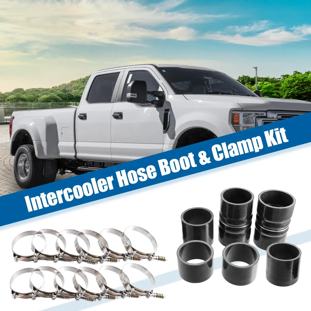 Tuyau Botte Turbo Renforcé Anti-Fuite avec Serrage pour Ford F-250 7.3L Diesel