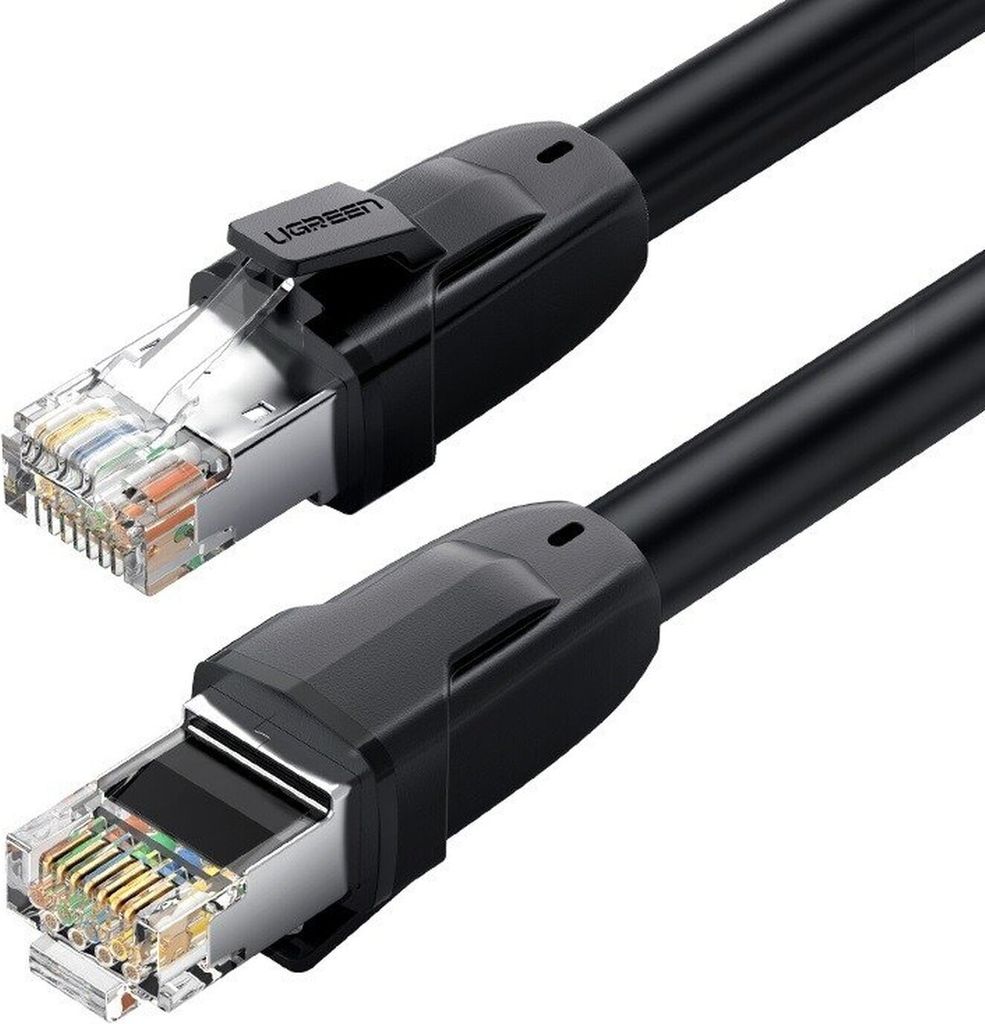 Ugreen Netzwerkkabel flaches LAN Kabel Internetkabel Ethernet patchcord RJ45 Cat 8 Class FTP 1000Mbp