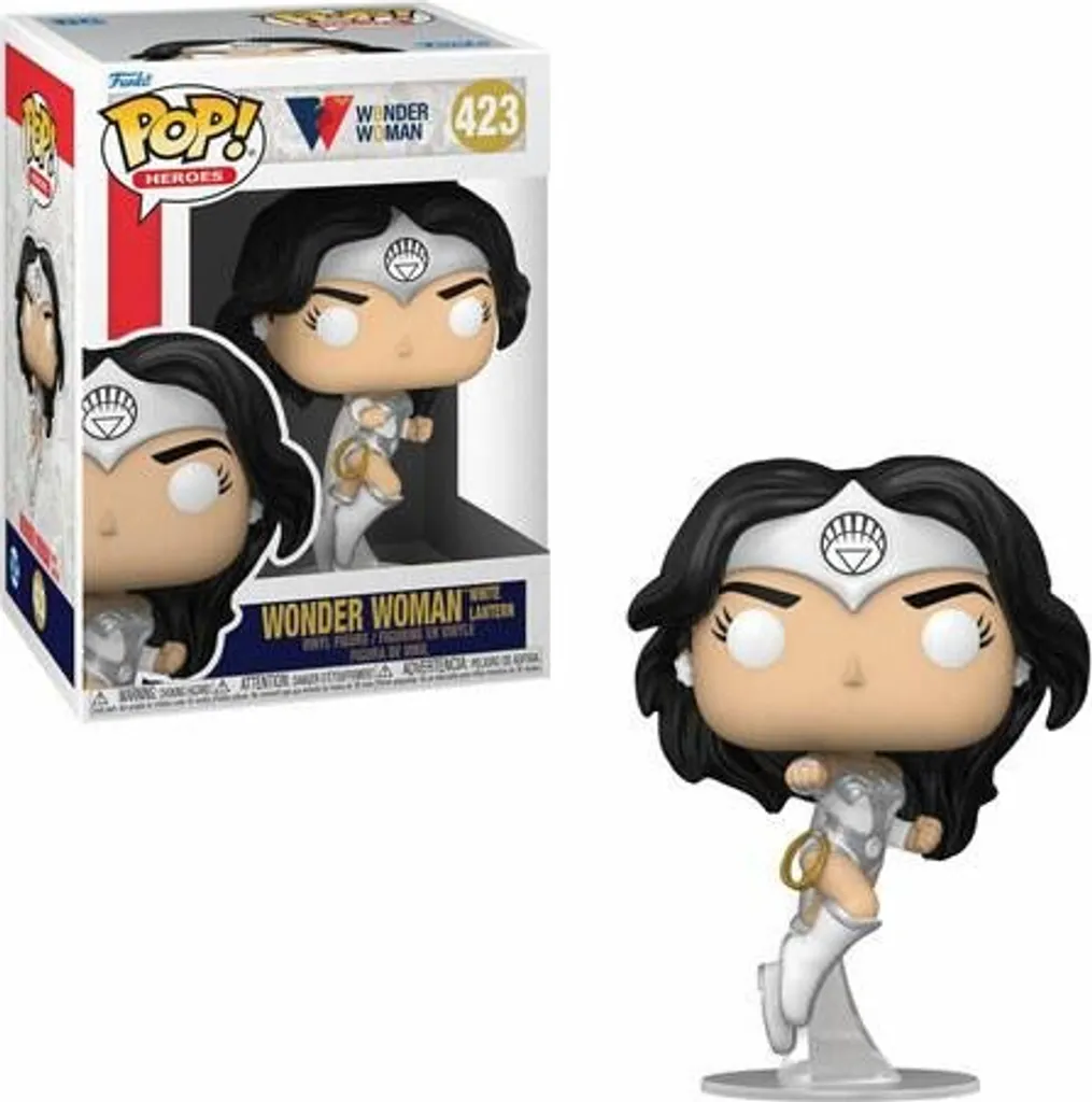 Wonder Woman White Lantern 423 Funko Pop - Figurine en Vinyle Rare 9cm