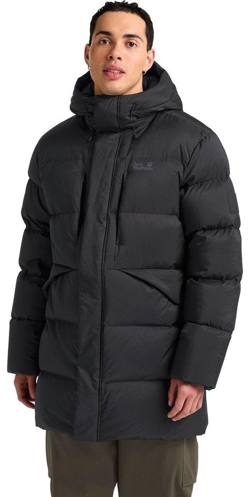 Jack Wolfskin Herren Winterjacke ICY Hill Coat RDS Schwarz Produktbild 