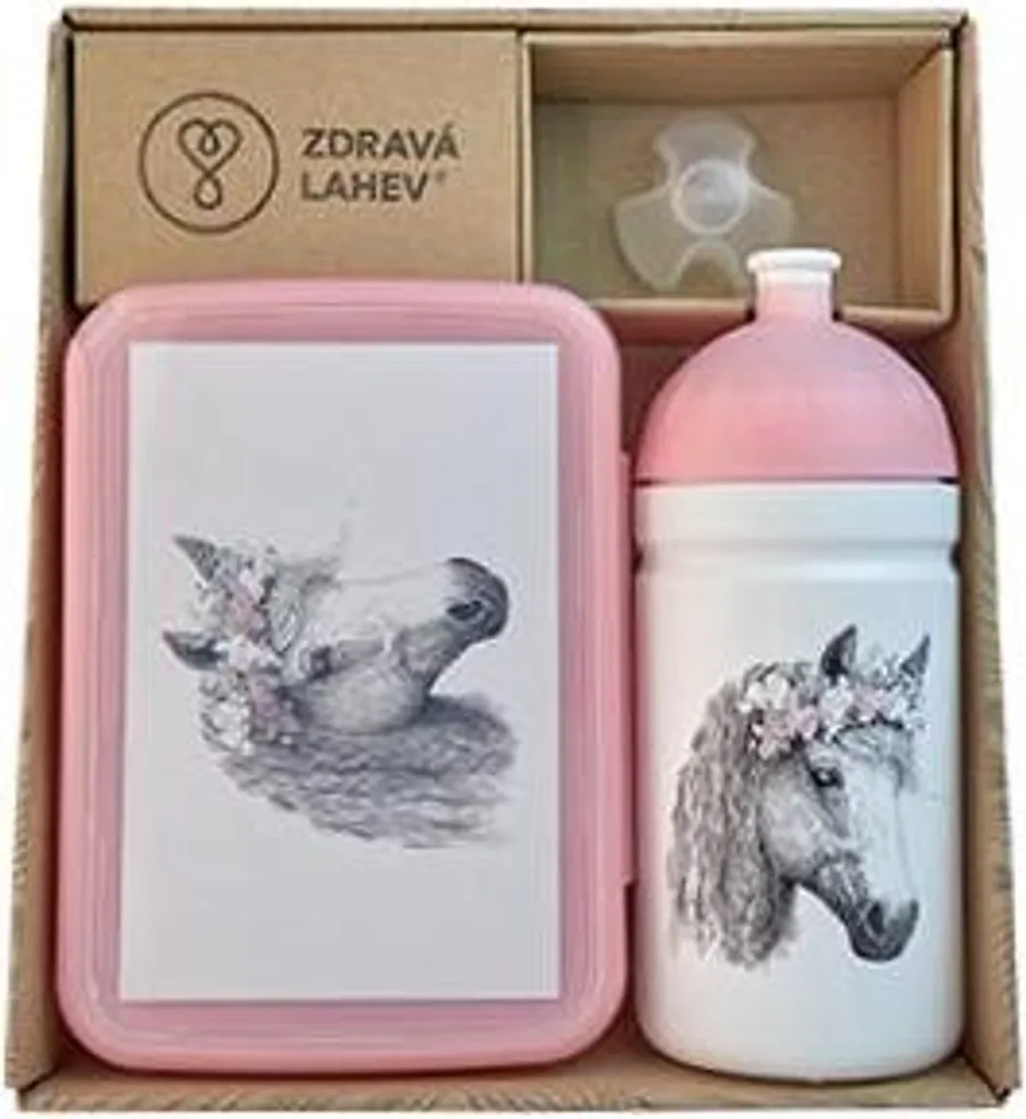 Gourde avec Compartiment Encas VESNA 0,5 l - Set Bouteille Santé Idéal