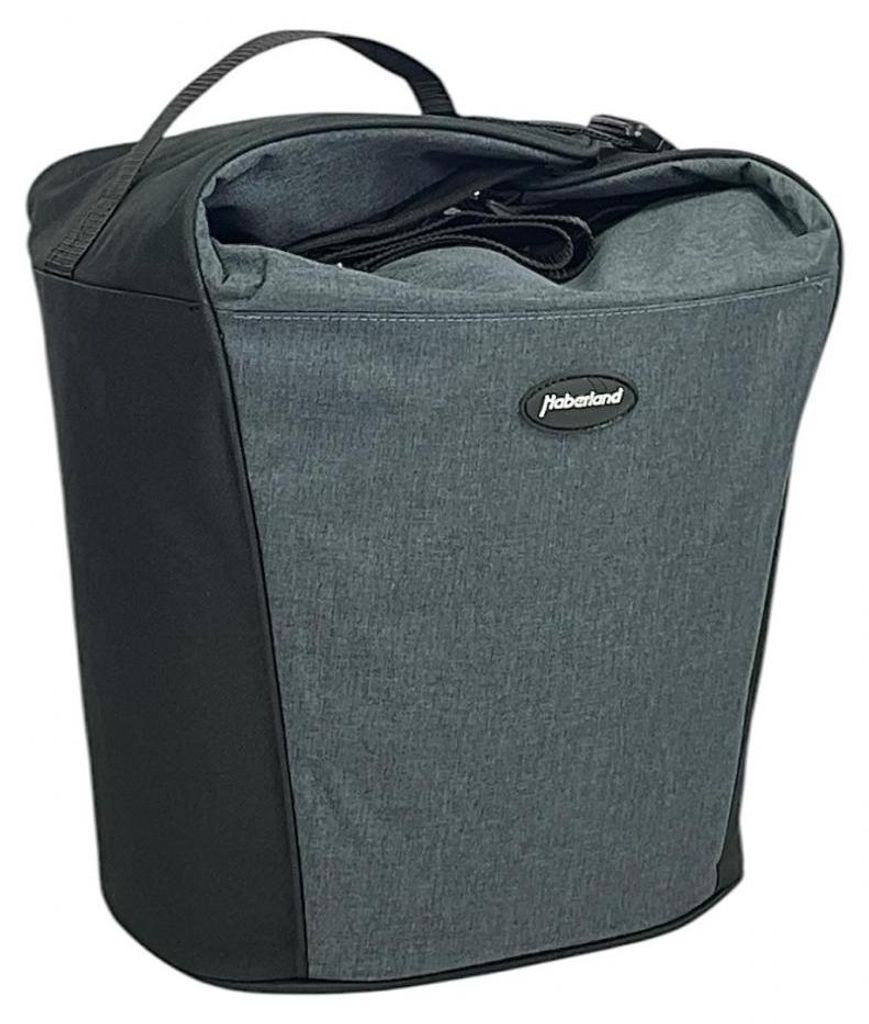 Haberland Lenkertasche Britta grau schwarz Größe 32x26x28cm 18l