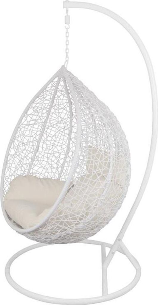 Hängesessel mit Gestell Rattan Korb Hängekorb Polyrattan Produktbild 