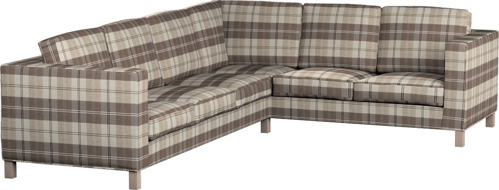 Dekoria Bezug für Karlanda Sofa Ecke links, braun-beige, 36cm x 30cm x 50cm