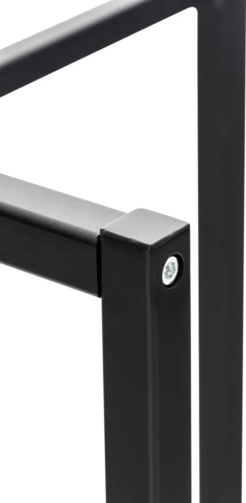 Support de caisse de boisson incliné en acier noir XL, solide et stable