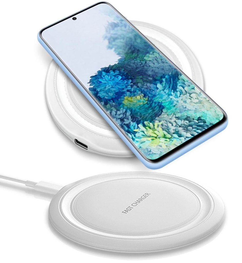QI Wireless Ladegerät für Samsung Galaxy S25 FE Induktive Ladestation 15W Laden