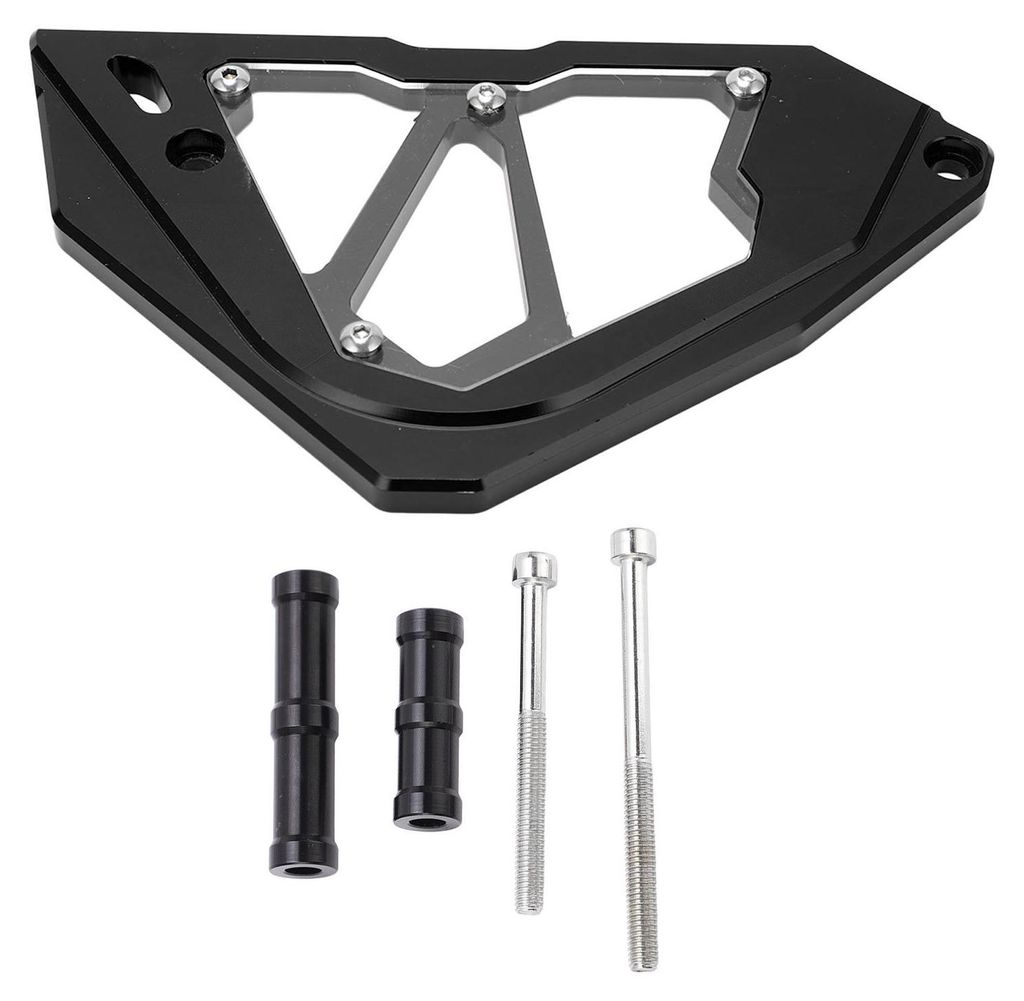 Vordere Kettenradabdeckung CNC-Aluminiumlegierung Motorkettenschutz Ersatz für Z250 Z300 Ninja 250 300 2013-2017Schwarz