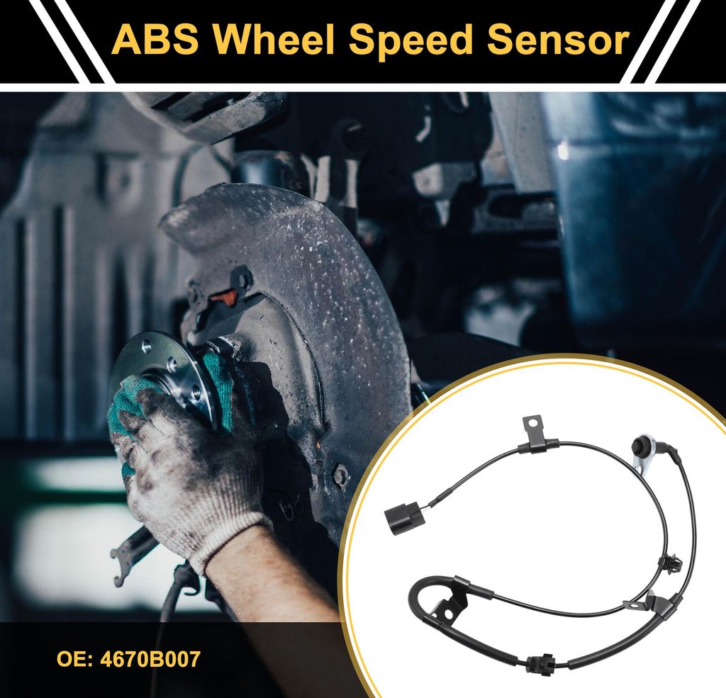ABS Raddrehzahlsensor ABS Sensor Anti-Blockier-System Sensor Nr. 4670B007 für Mitsubishi L200 2016-2023 1 Stück hinten links