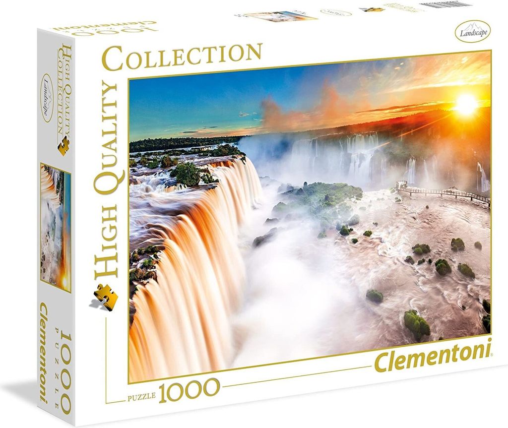 Clementoni Puzzle 39385 - Wasserfall (1000 Teile) Produktbild 