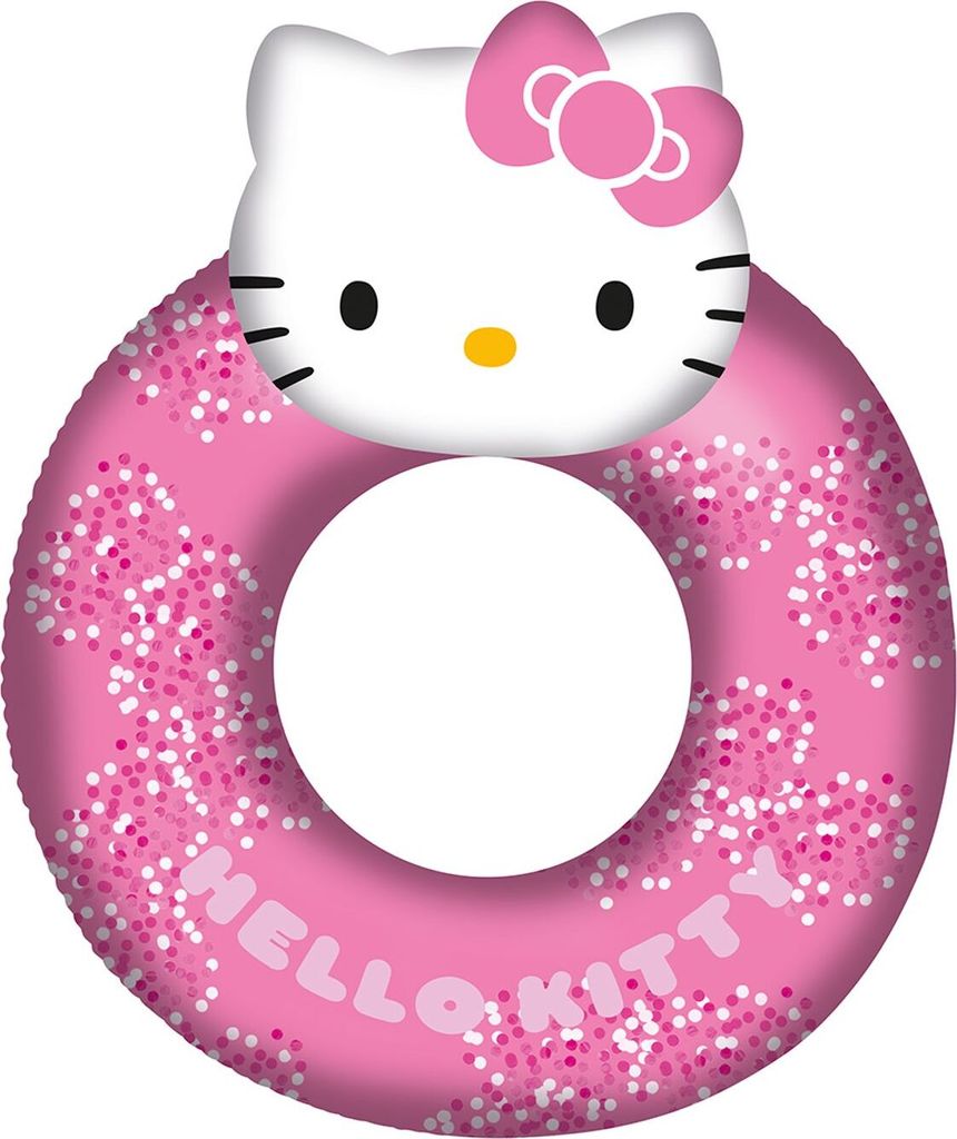 Happy People Hello Kitty großer Schwimmring gefüllt mit Glitzer 1698100