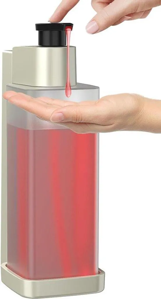 Distributeur de savon mural 300 ml compact pour salle de bains moderne