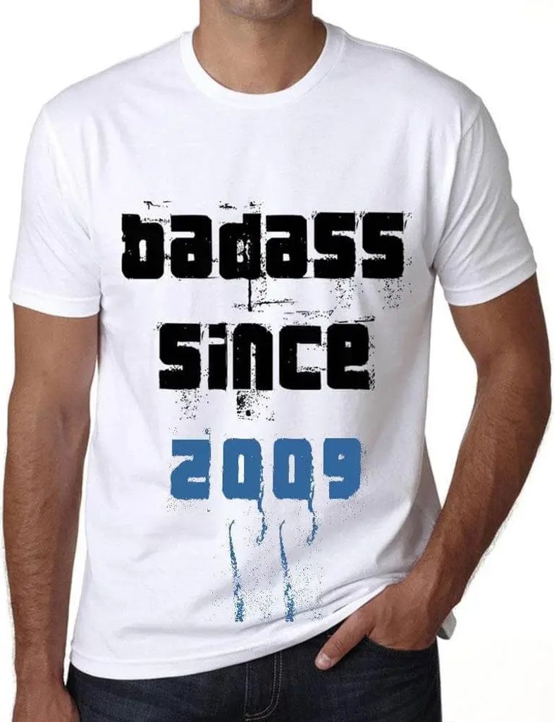Herren Grafik T-Shirt Knallhart seit 2009 – Badass Since 2009 – Geschenk 15. Geburtstag Jahrestag 15 Jahre Jubiläum 15 Jährige Mann Jahrgang ...