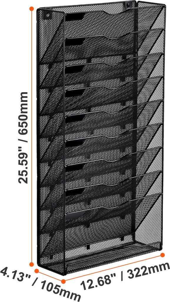 Porte-documents Mural En Métal à Suspendre - 3 Poches - Organiseur De Courrier Avec Crochets Pour Bureau Et Maison Noir Porte-documents Mural En Métal à Suspendre - 3 Poches - Organiseur De Courrier Avec Crochets Pour Bureau Et Maison Noir