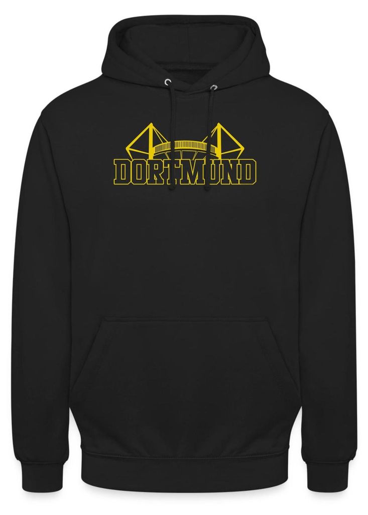 Spreadshirt Dortmund Stadion Fußball Fan Uni Hoodie, L, Produktbild 