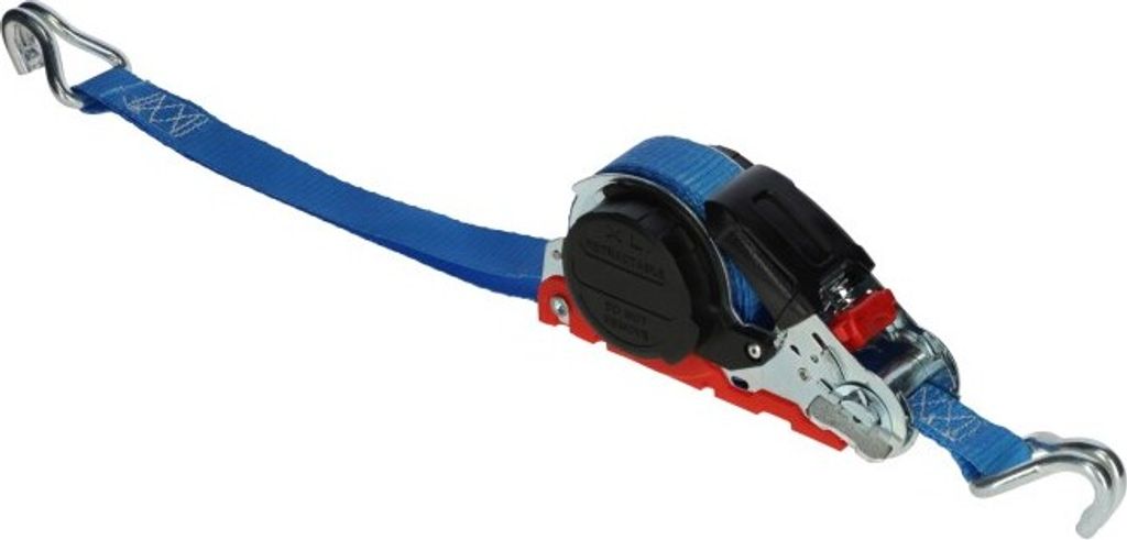 Kerbl Automatikzurrgurt SmartRetract, 25 mm/5 m, 350/700 kg, Spitzhaken, 37321
