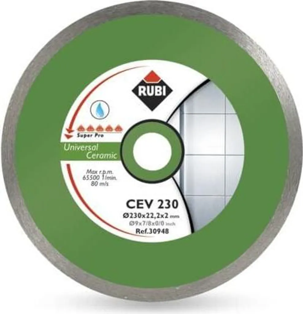 Rubi Disco diamantato Cev 250 X 25,4Mm Pro