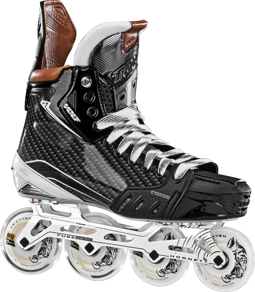 Patins à roulettes de hockey noirs Tour Volt KV1 taille 45