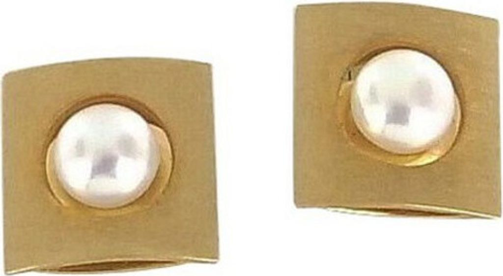 Ohrstecker - Gold 750 18K Zuchtperle - goldfarben