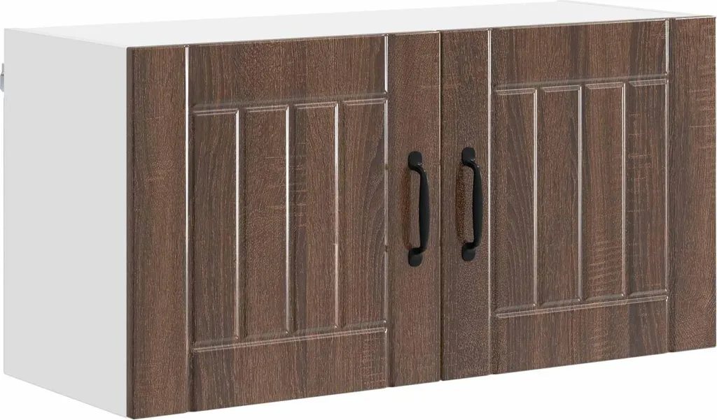 SYFAX Pensile Cucina 80 cm Rovere Marrone | Design Pulito