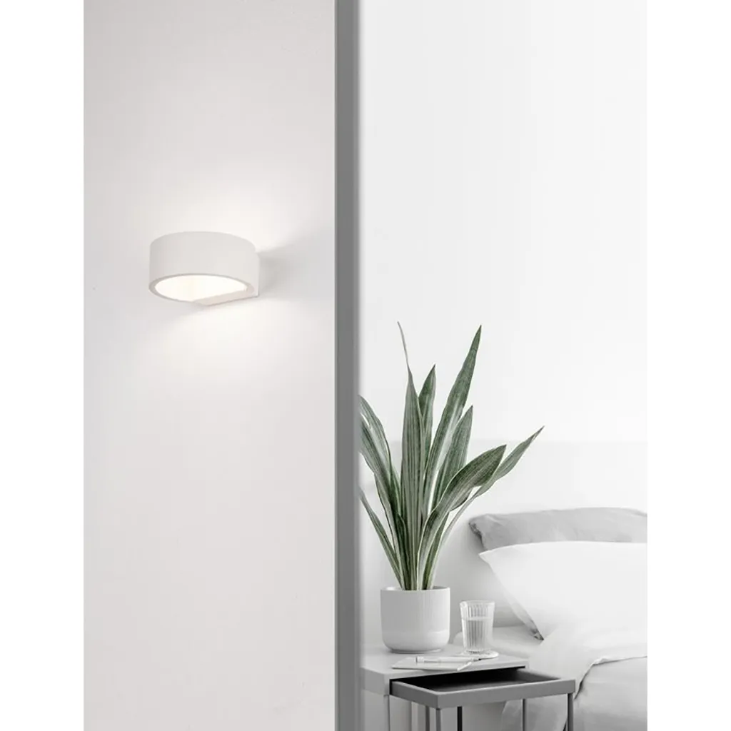 Applique de lecture murale LED Nova Luce Enna blanche pour tête de lit