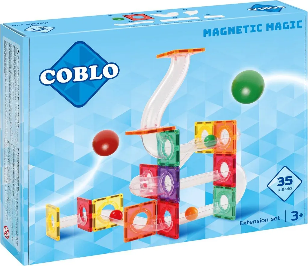 Jeu créatif Coblo : Piste à billes et carreaux magnétiques pour la maison