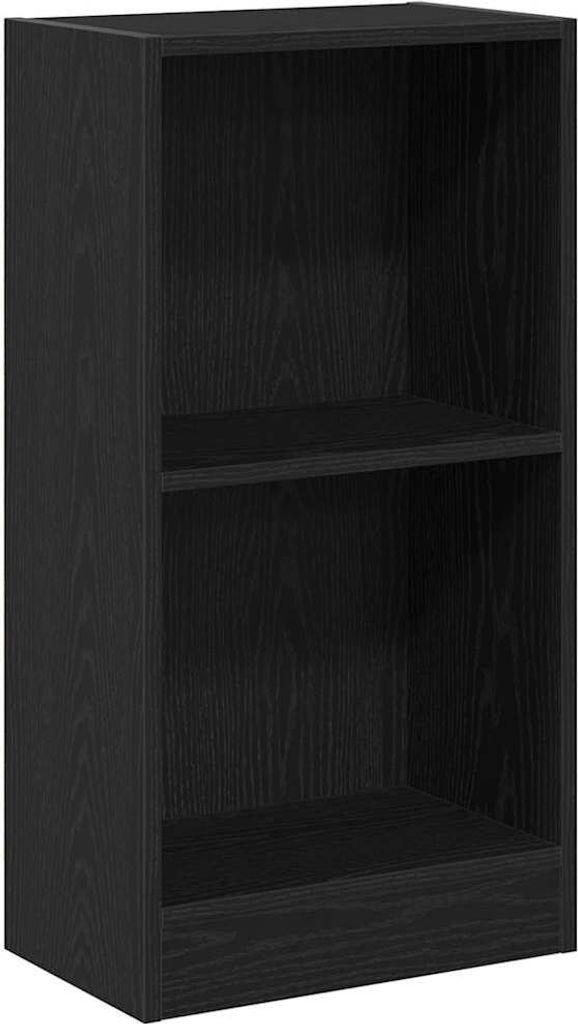 Bücherregal Schwarz Eichen-Optik 40x24x76 cm Holzwerkstoff